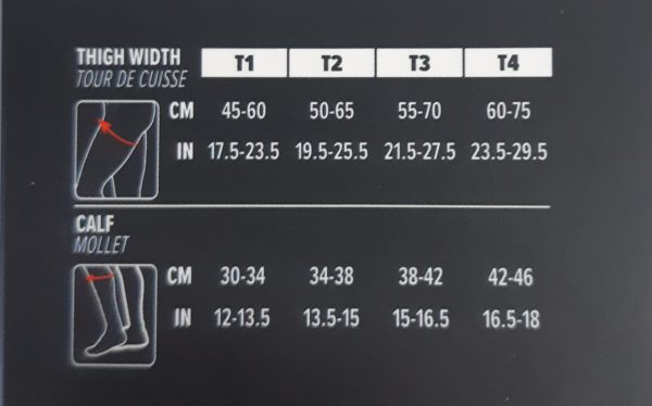 Meia de Compressão Perna Inteira Full Legs Recovery 2.0 Preta